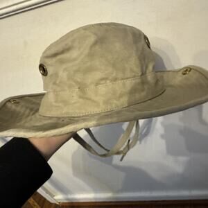 VTG Tilly Endurables Wanderer Duck Sz 7 1/8‎ Hat Khaki Cotton Safari Canada